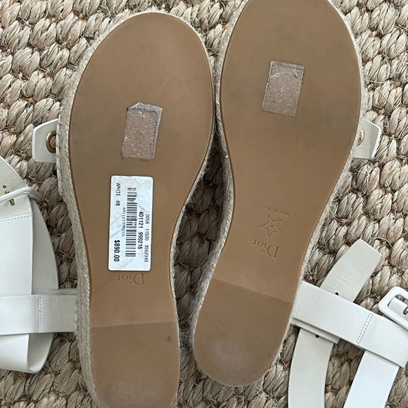 Christian Dior Espadrille Platform Sandal. NIB. 38 eu - Picture 9 of 12